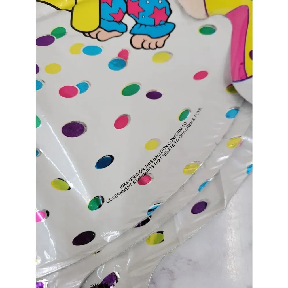 Troll Vintage 90s Happy Birthday Mylar Ballons Bundle Lot Of 5 #1